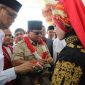 Prabowo Subianto saat menghadiri peringatan 14 tahun tsunami Aceh di Lhok Krueng, Lampulo, Banda Aceh, Rabu (26/12/2018).