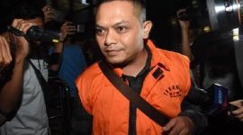 Tubagus Cepy Sethiady (TCS), yang juga kakak ipar dari Bupati Cianjur, Irvan Rivano Muchtar saat jalani pemeriksaan di Gedung KPK, Jakarta.