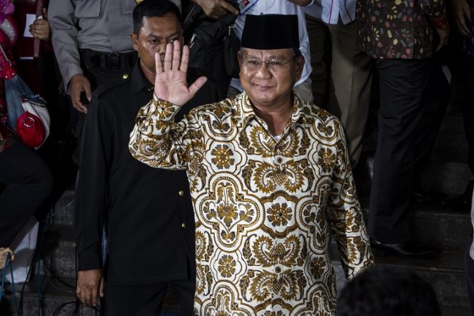 Calon Presiden RI 2019, Prabowo Subianto.