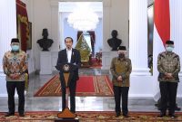 Keterangan pers Presiden Jokowi terkait pidato Presiden Prancis. (Foto: Biro Pers, Media, dan Informasi Sekretariat Presiden)