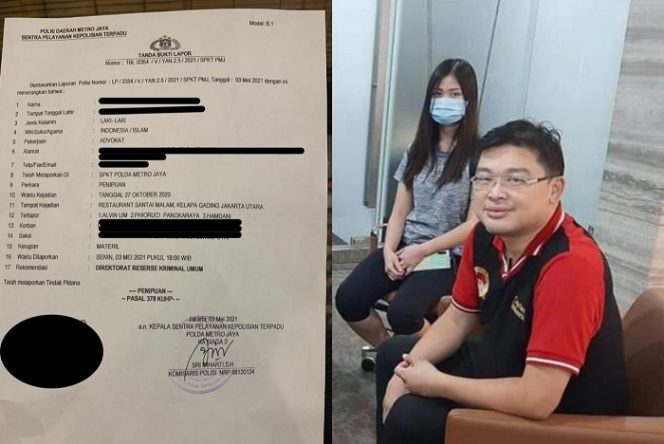 
 Gara-gara Masalah Ini, Advokat Alvin Lim Dilaporkan Nasabah Fikasa ke Polda Metro Jaya