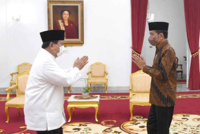 Presiden Jokowi dan Menhan Prabiwo Subianto di Gedung Agung, Istana Kepresidenan Yogyakarta. (Dok. Biro Pers Sekretariat Presiden/ Lukas)
