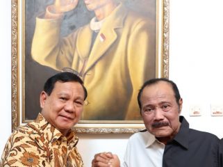 Ketua Umum Partai Gerindra Prabowo Subianto dan Jenderal (Purn) Subagyo Hadi Siswoyo. (Dok. Partai Gerindra/Angga Raka Prabowo)