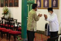 Kunjungan Prabowo dalam rangka silaturahmi lebaran sekaligus halal bi halal. (Dok. Partai Gerindra/Angga Raka Prabowo)