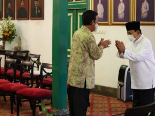 Kunjungan Prabowo dalam rangka silaturahmi lebaran sekaligus halal bi halal. (Dok. Partai Gerindra/Angga Raka Prabowo)