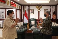 enteri Pertahanan RI Prabowo Subianto menerima Duta Besar Australia untuk Indonesia H.E. Penny Williams. (Dok. kemhan.go.id)
