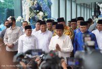 Ketua Umum (Ketum) Partai Gerindra Prabowo Subianto menghadiri acara 'Silaturahmi Ramadan' yang digelar di kantor DPP PAN. (Dok. Tim Media Prabowo Subianto)
