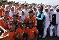 Menteri Pertahanan RI Prabowo Subianto dalam kunjungan kerjanya ke Pangandaran. (Facbook.com/@Prabowo Subianto)
